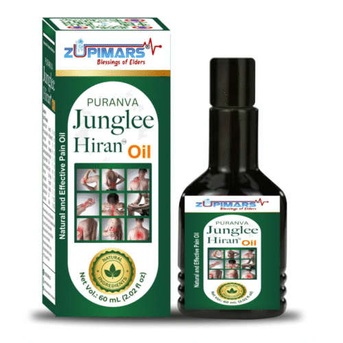 Punarva Junglee Hiran Oil premium Ayurvedic joint care formulation 60ml bottle Zupimars.