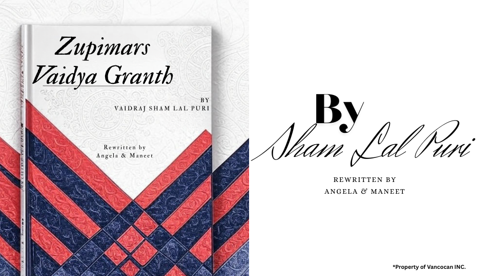 Book By Sham Lal Puri Zupimars Vaidya Granth By Sham Lal Puri