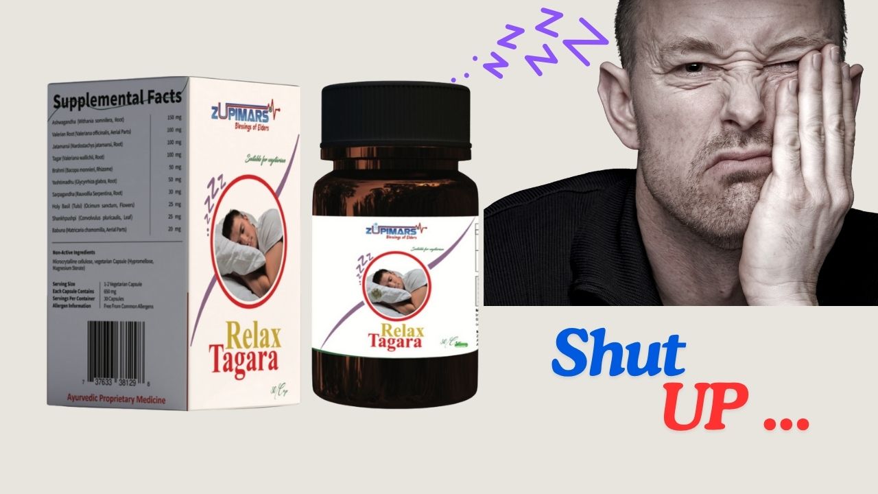 Zupimars RelaxTagara supplement for calming stress and improving sleep