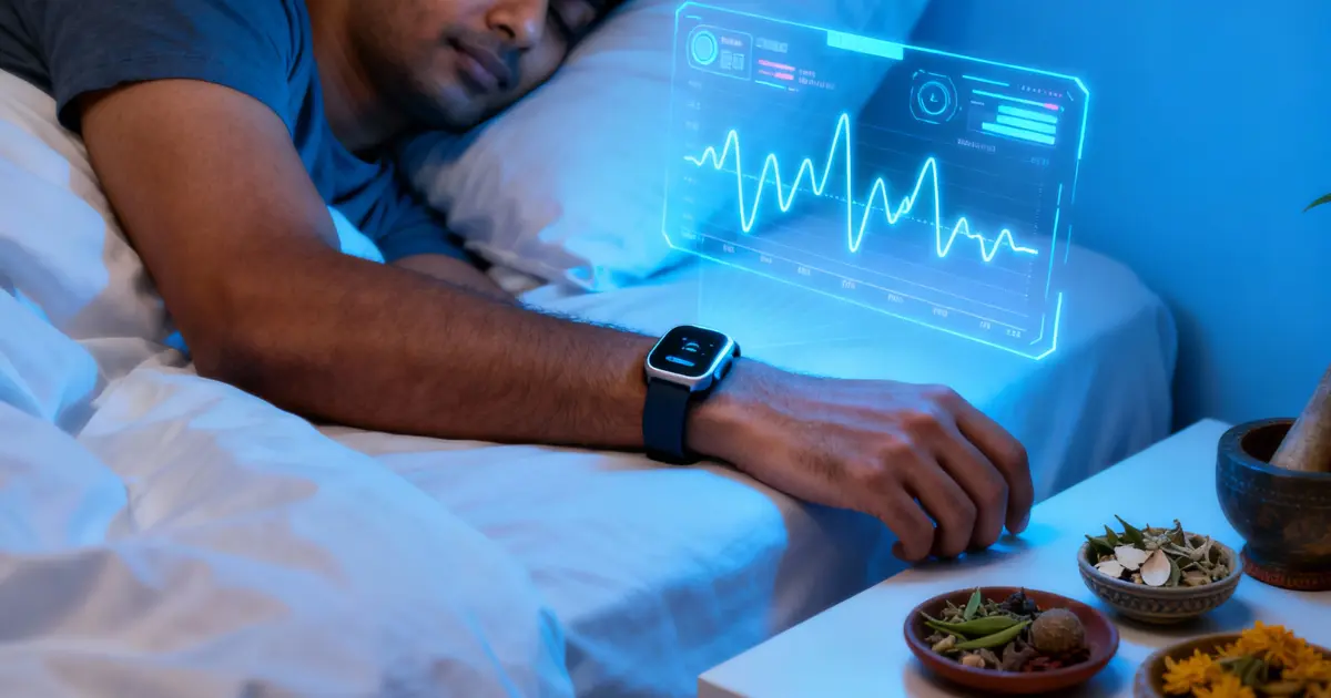AI wellness sleep tracking Ayurveda for sleep circadian rhythm